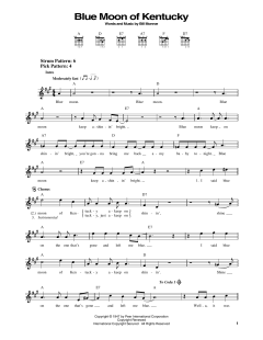 Blue Moon Of Kentucky von Bill Monroe (Download) 