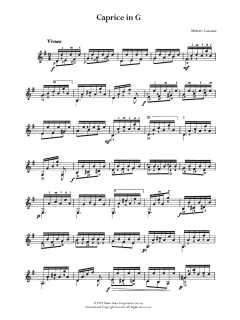 Caprice In G von Matteo Carcassi (Download) 