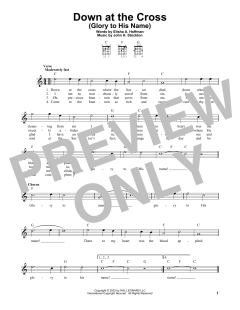 Down At The Cross von Elisha A. Hoffman (Download) 