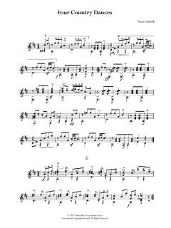 Four Country Dances von Anton Diabelli (Download) 