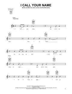I Call Your Name von The Beatles (Download) 
