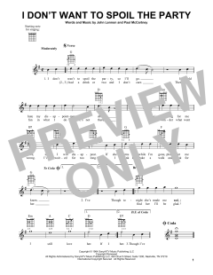 I Don't Want To Spoil The Party von The Beatles (Download) 