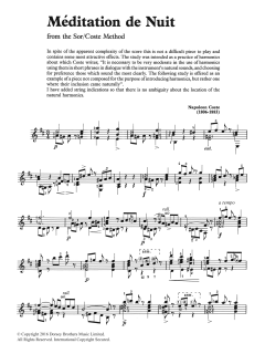 Meditation De Nuit von Napoléon Coste (Download) 