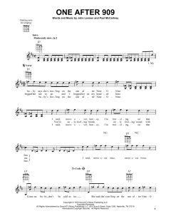 One After 909 von The Beatles (Download) 