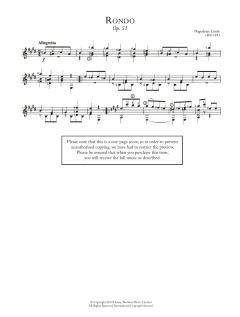 Rondo, Op.51 von Napoléon Coste (Download) 