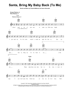 Santa, Bring My Baby Back von Elvis Presley (Download) 