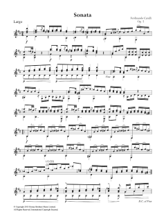 Sonata Op. 5 von Ferdinando Carulli (Download) 