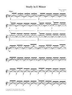 Study In E Minor von Mauro Giuliani (Download) 