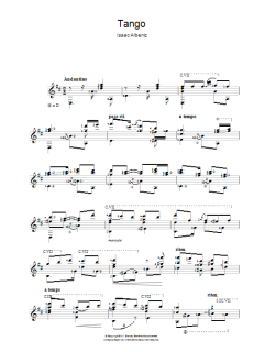 Tango von Isaac Albéniz (Download) 