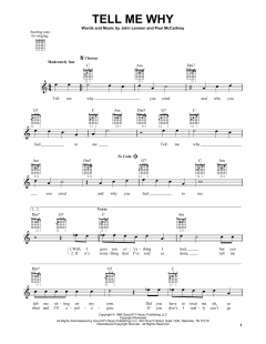 Tell Me Why von The Beatles (Download) 