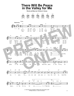 There Will Be Peace In The Valley For Me von Elvis Presley (Download) 