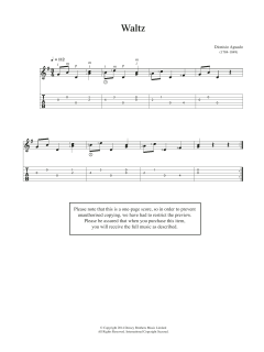 Waltz von Dionisio Aguado (Download) 