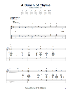 A Bunch Of Thyme von Traditional Irish Folksong (Download) 
