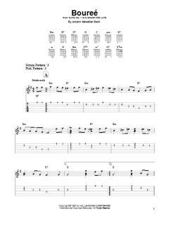 Bourree von Johann Sebastian Bach (Download) 