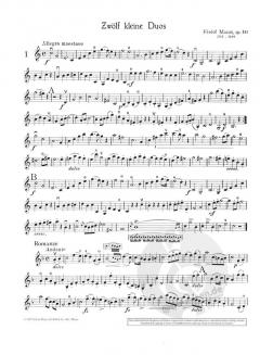 12 kleine Duos op. 38 Band 1 von Jacques-Féréol Mazas 