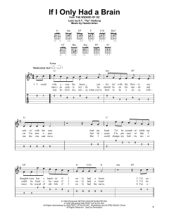If I Only Had A Brain von Harold Arlen (Download) 