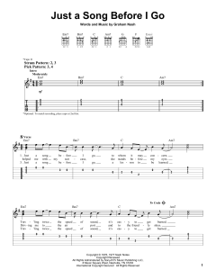 Just A Song Before I Go von Crosby, Stills & Nash (Download) 