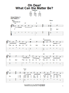 Oh Dear! What Can The Matter Be? von Traditional (Download) 