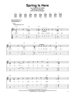 Spring Is Here von Richard Rodgers (Download) 