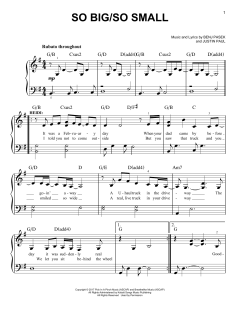 So Big/So Small von Benj Pasek (Download) 