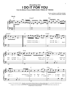 (Everything I Do) I Do It For You von Bryan Adams (Download) 