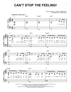 Can't Stop The Feeling von Justin Timberlake (Download) 