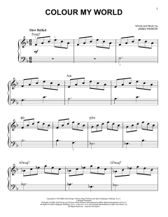 Colour My World von Chicago (Download) 