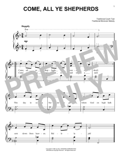 Come, All Ye Shepherds von Traditional Czech Text (Download) 