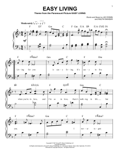 Easy Living von Billie Holiday (Download) 
