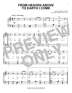 From Heaven Above To Earth I Come von Martin Luther (Download) 