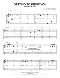 Getting To Know You von Richard Rodgers (Download) 