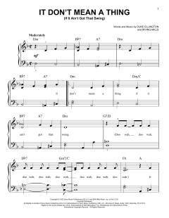 It Don't Mean A Thing von Duke Ellington (Download) 