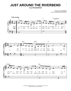 Just Around The Riverbend von Alan Menken (Download) 