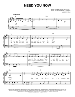 Need You Now von Josh Kear (Download) 