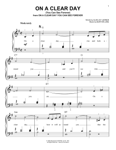 On A Clear Day von Burton Lane (Download) 