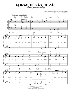 Quizas, Quizas, Quizas von Joe Davis (Download) 