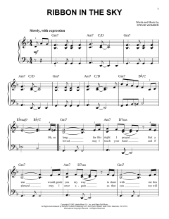 Ribbon In The Sky von Stevie Wonder (Download) 