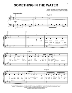 Something In The Water von Carrie Underwood (Download) 