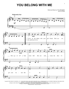 You Belong With Me von Taylor Swift (Download) 