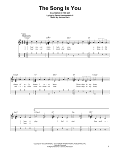 The Song Is You von Jerome Kern (Download) 