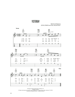 Yesterday von The Beatles (Download) 