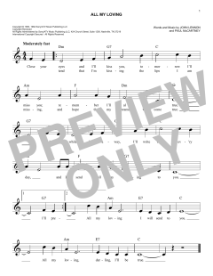 All My Loving von The Beatles (Download) 