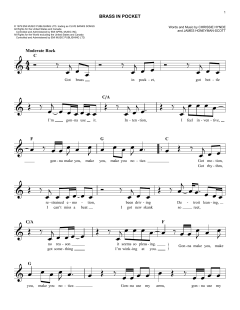Brass In Pocket von The Pretenders (Download) 