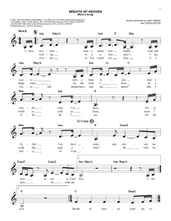 Breath Of Heaven von Amy Grant (Download) 