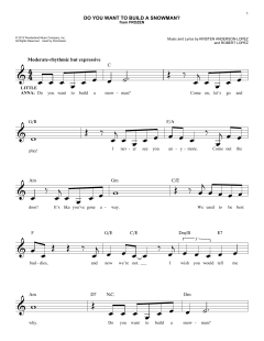 Do You Want To Build A Snowman? von Robert Lopez (Download) 