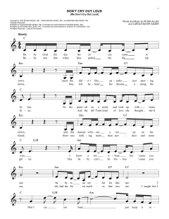 Don't Cry Out Loud von Melissa Manchester (Download) 