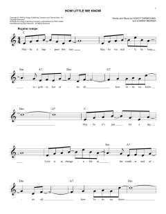 How Little We Know von Johnny Mercer (Download) 
