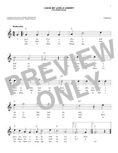 I Gave My Love A Cherry (Download) 