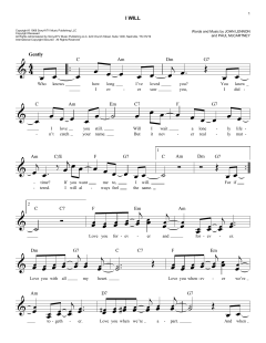 I Will von The Beatles (Download) 
