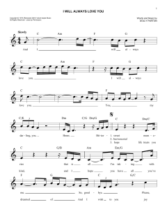 I Will Always Love You von Dolly Parton (Download) 